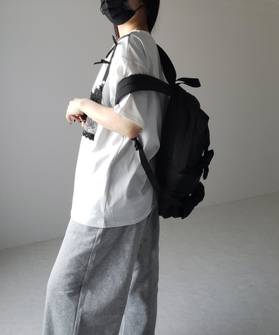 バレエコアリボンバックパック / ballet core ribbon backpack