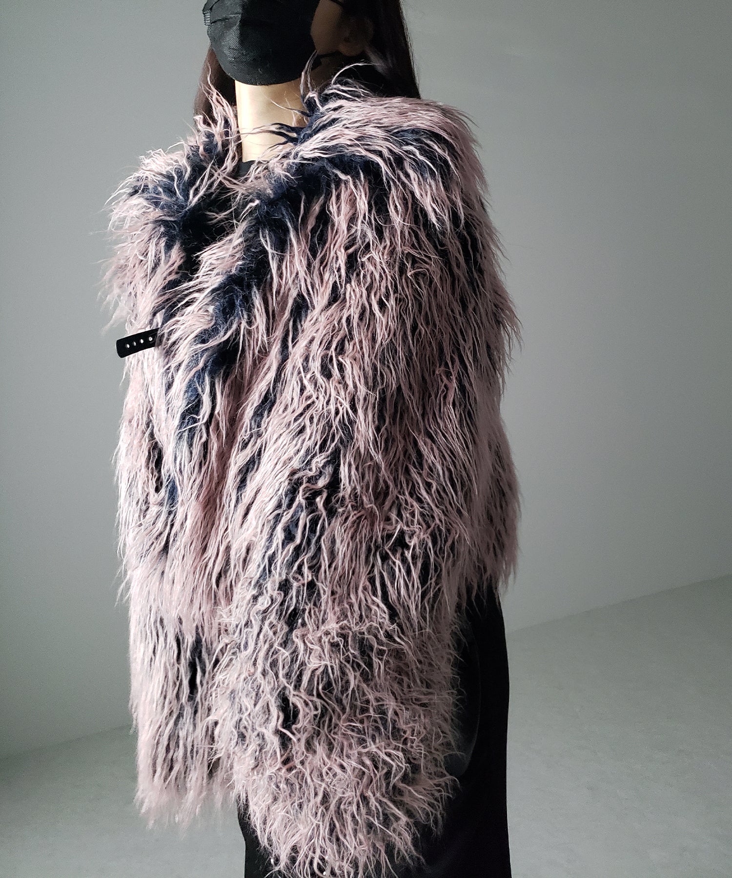 【 2color 】グラデーションシャギーファーモンスターボリュームコート/ gradation shaggy fur monster volume coat