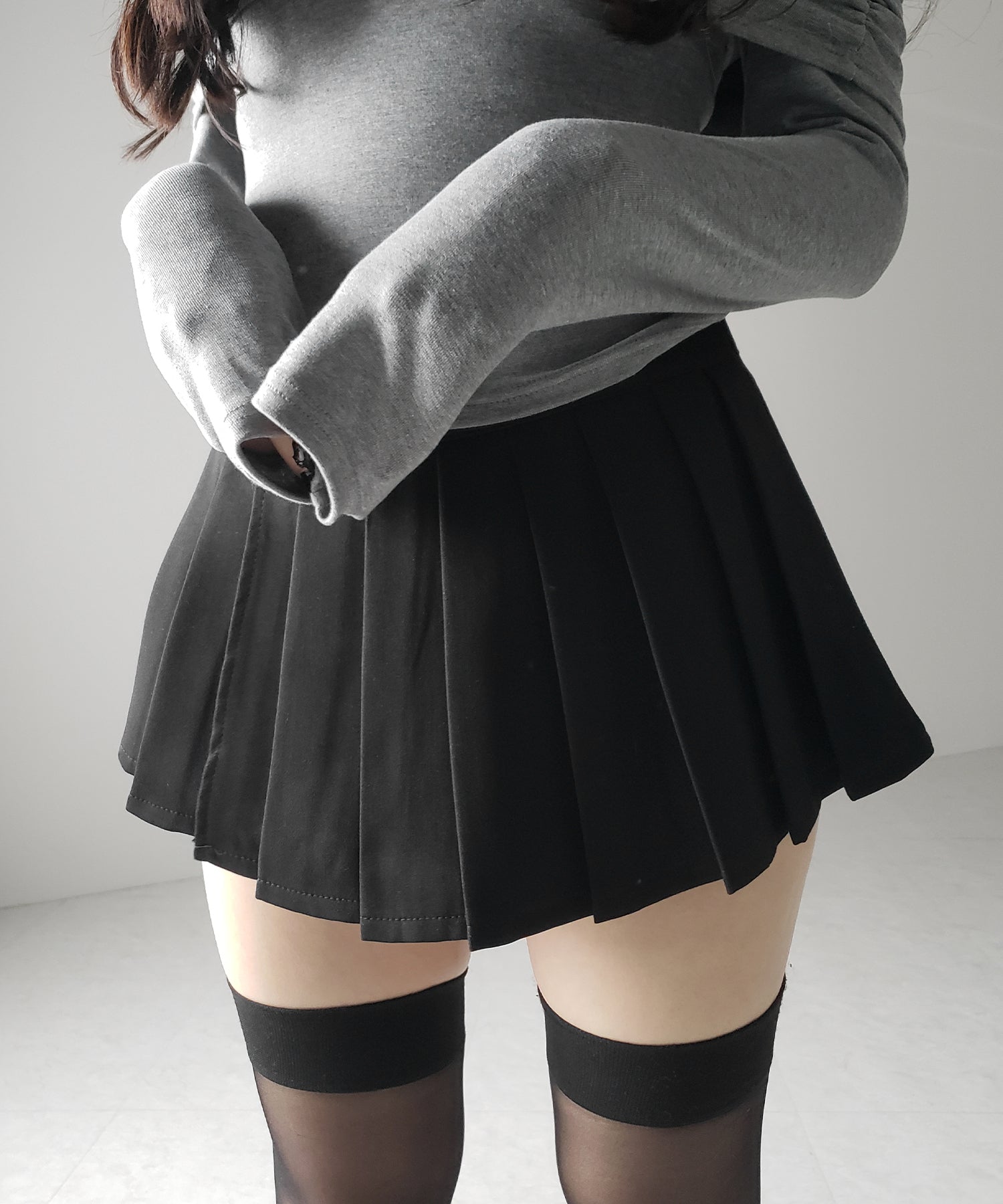 プリーツマイクロミニスカパン / pleated micro mini skirt pants
