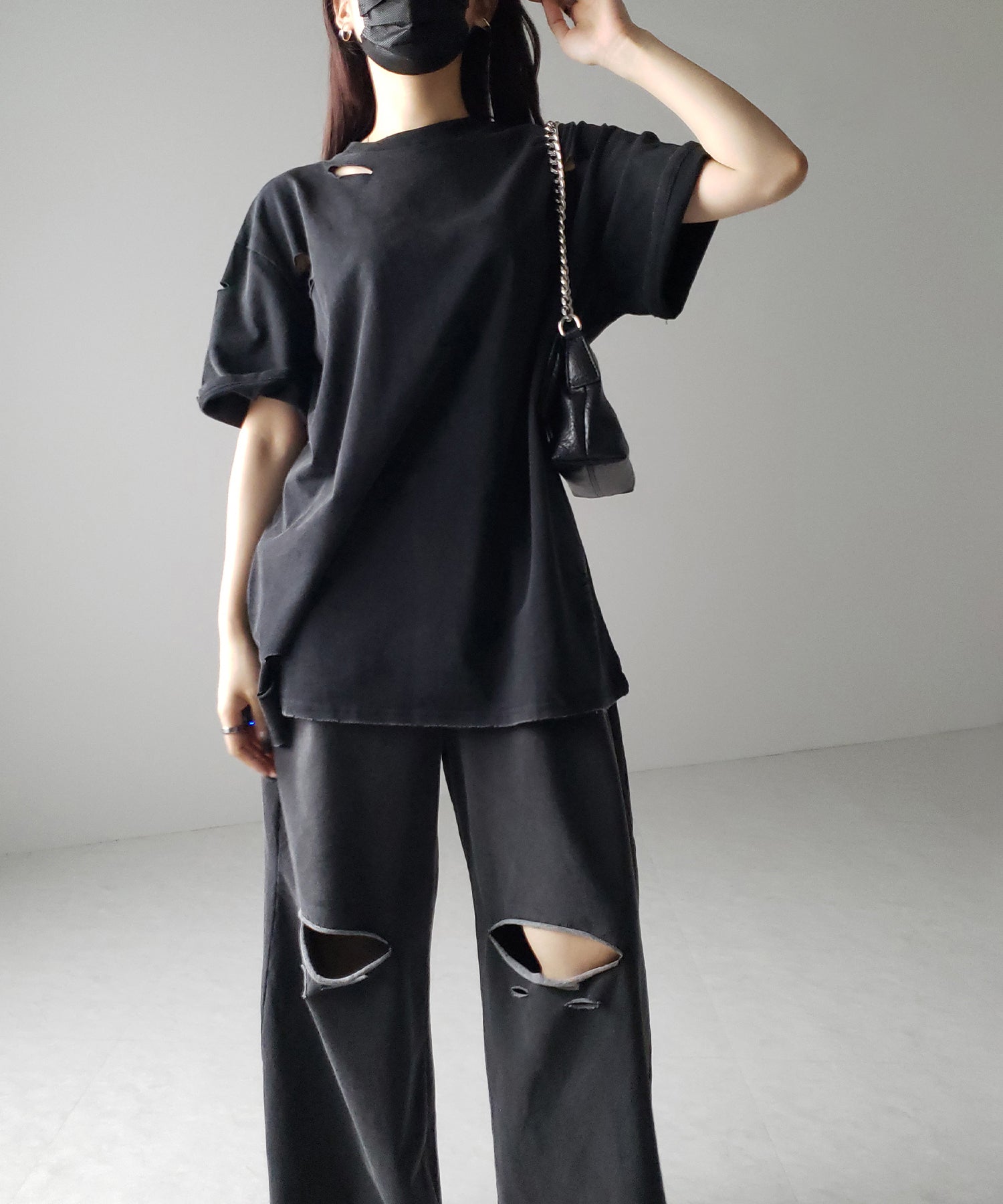ピグメントダメージオーバーTシャツ / pigment damage over T-shirts