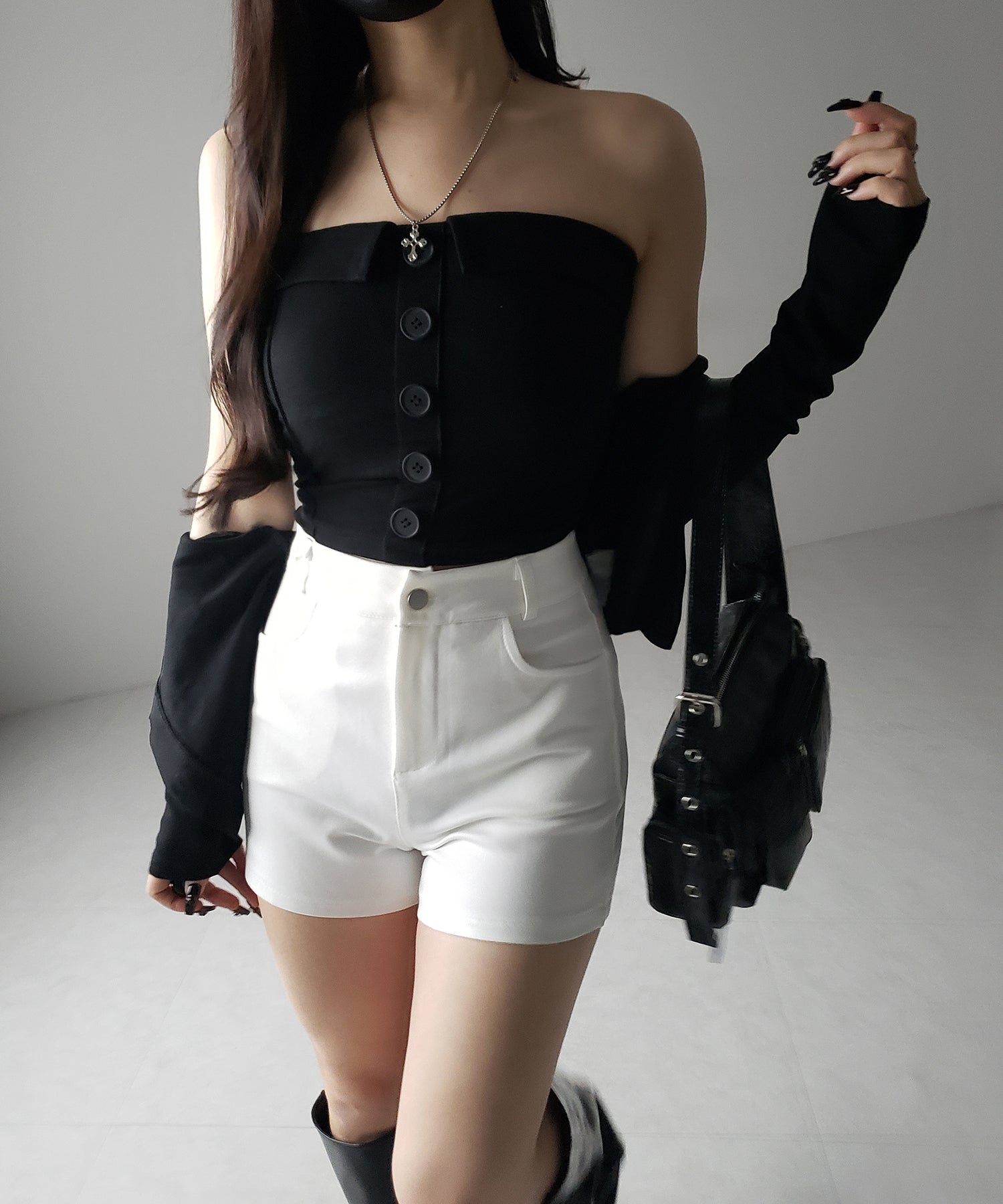 ハイウエストタイトスパンショートパンツ / high waist tight span short pants