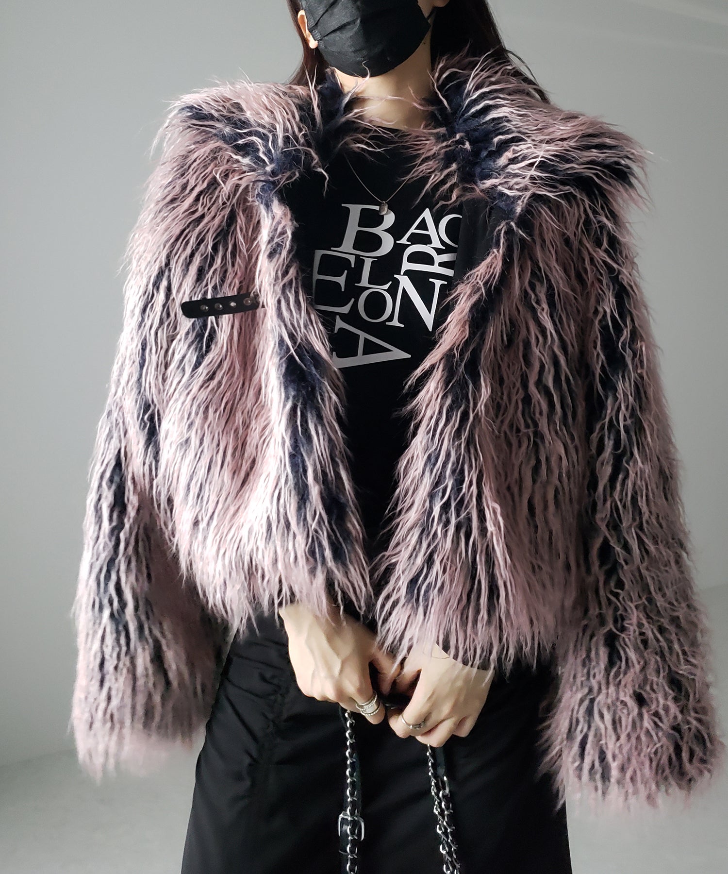 【 2color 】グラデーションシャギーファーモンスターボリュームコート/ gradation shaggy fur monster volume coat