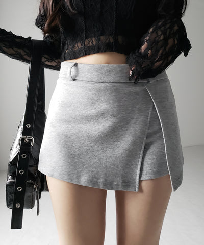 レイヤードマイクロミニスカパン / layered micro mini skirt pants