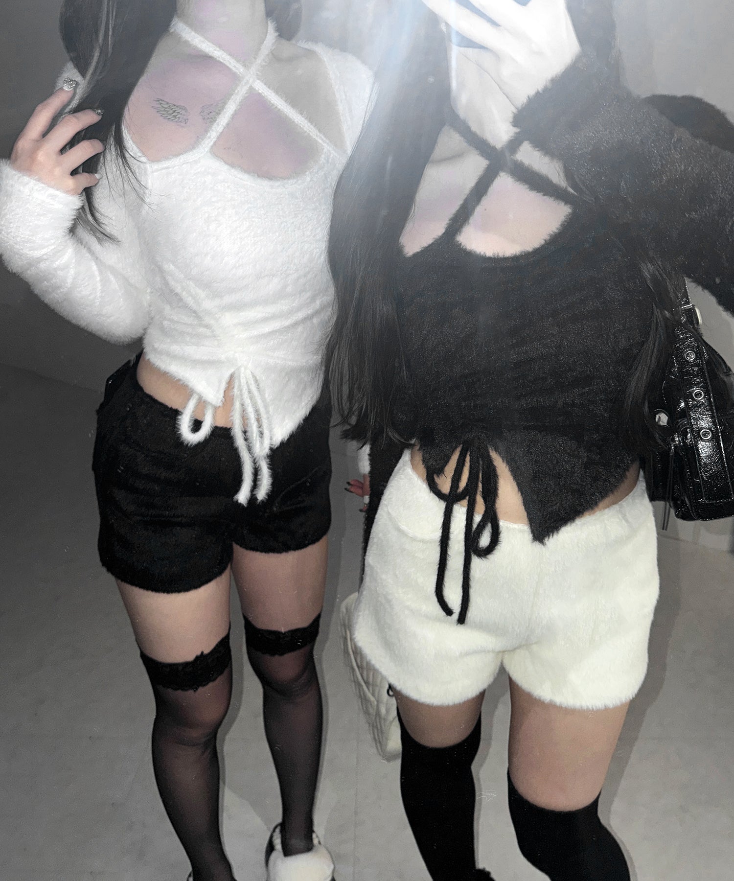 シャギーファータイトショートパンツ / shaggy fur tight short pants