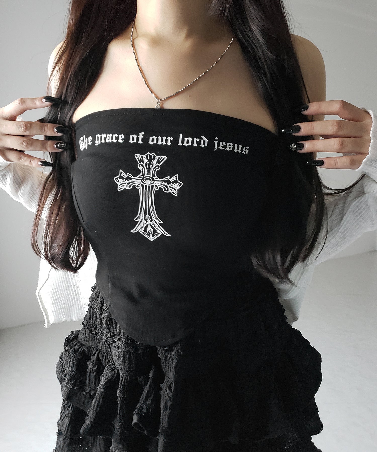 【 インパン裏地付 】ティアードフリルミニスカート / tiered frill mini skirt