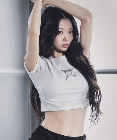 ミニリボンショートちびTシャツ /mini ribbon short chibi Tee