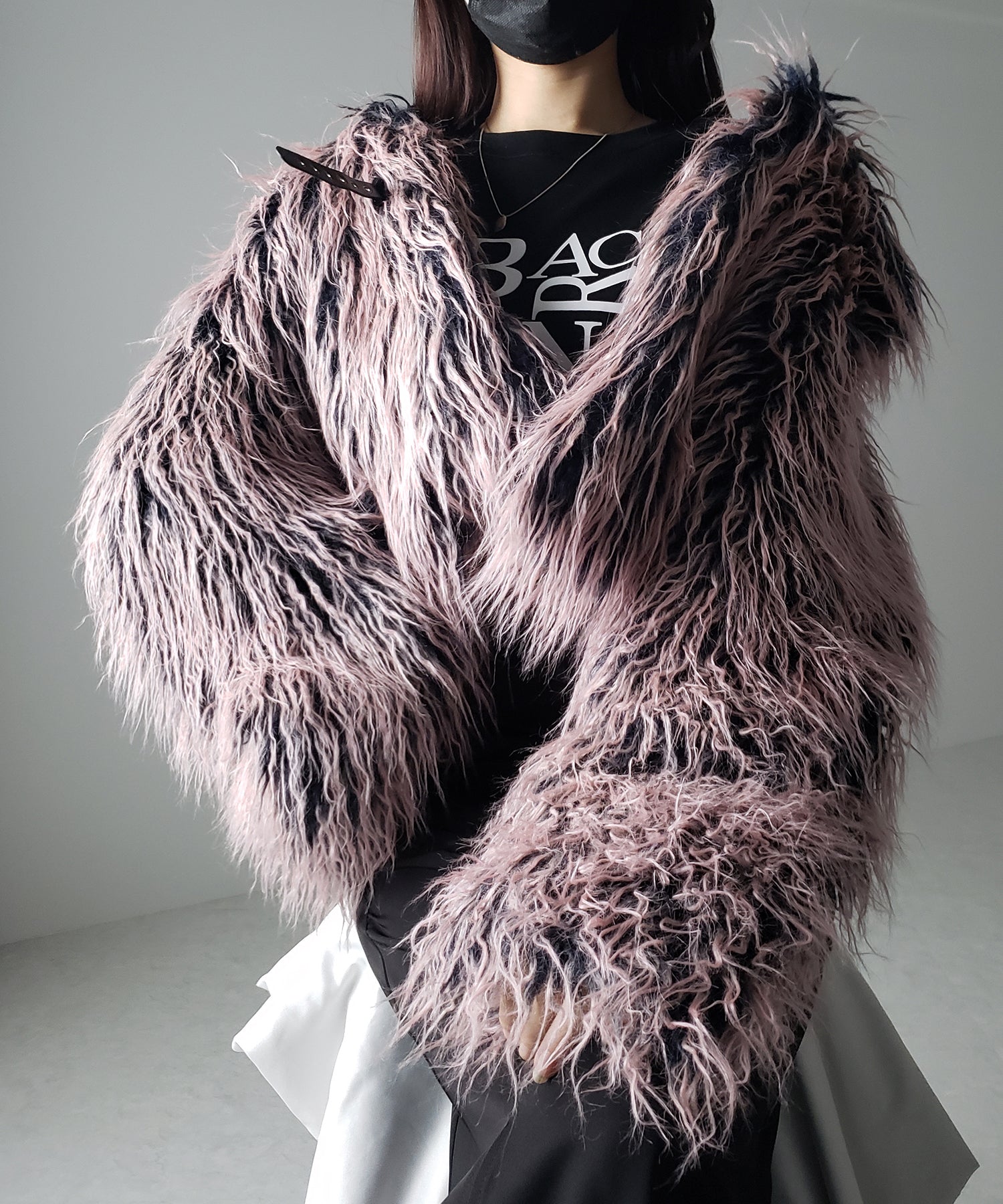 【 2color 】グラデーションシャギーファーモンスターボリュームコート/ gradation shaggy fur monster volume coat