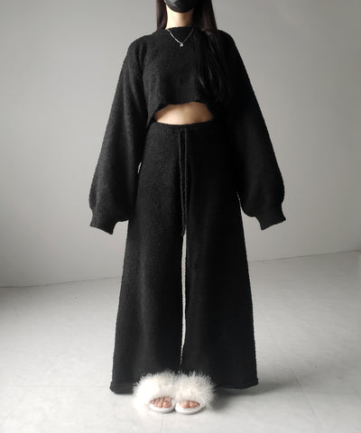 【 セットアップ可能 】マシュマロタッチショートプルオーバー / marshmallow touch short pullover