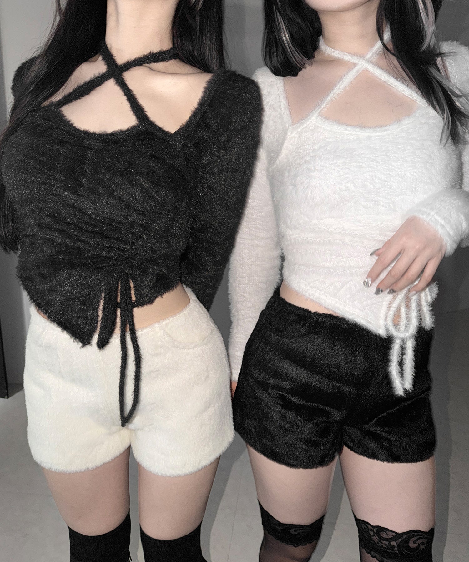 シャギーファータイトショートパンツ / shaggy fur tight short pants