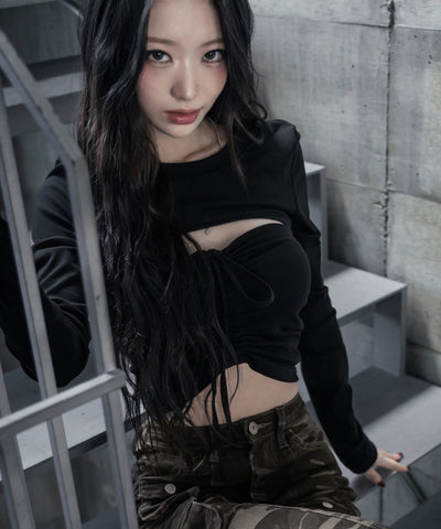 ヴィンテージカモフラストレッチカーゴフレアデニム / vintage camouflage stretch cargo flare denim