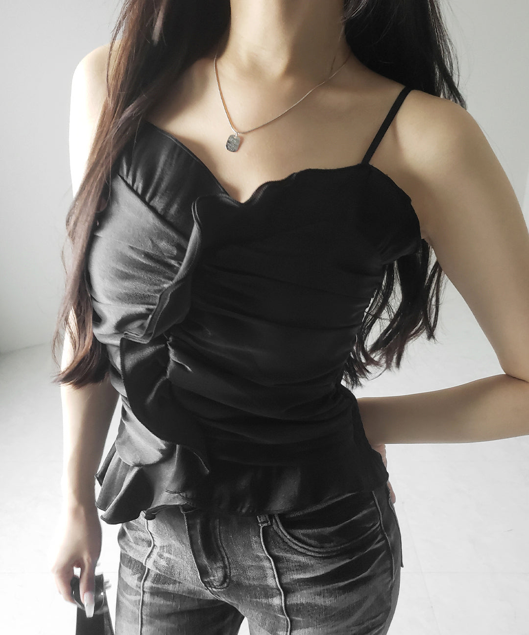 【 2color 】オーガンジーボリュームフリルビスチェ / organdy volume Frill Bustier