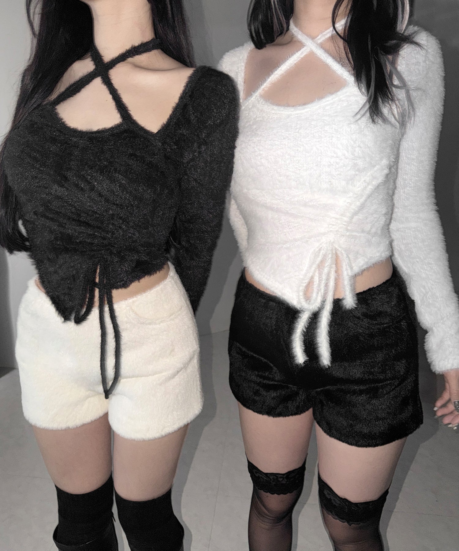 シャギーファータイトショートパンツ / shaggy fur tight short pants