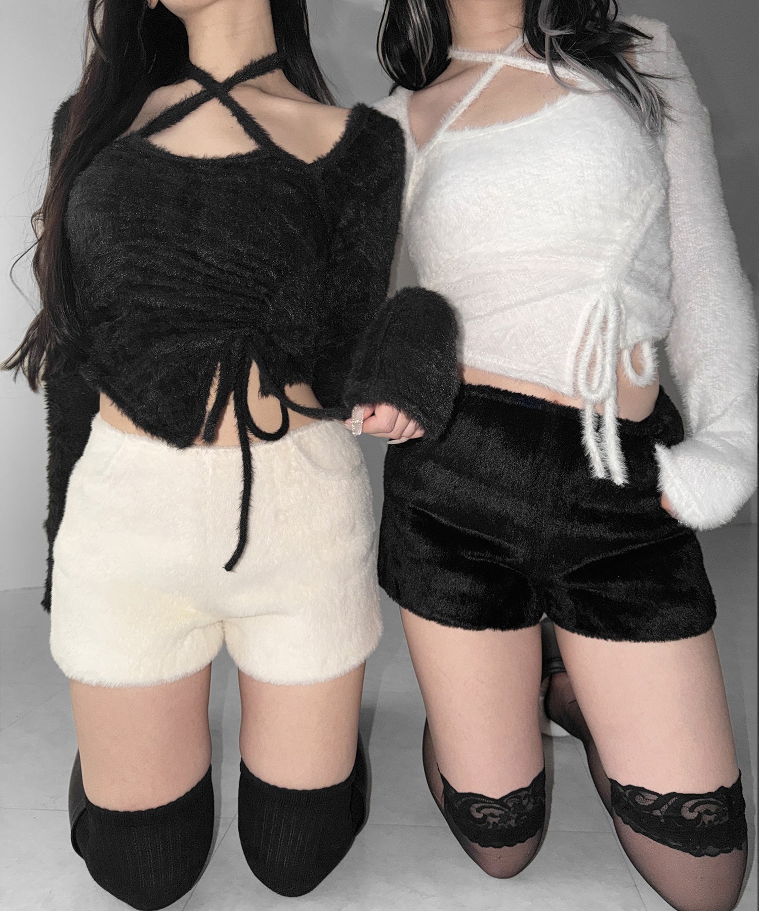 シャギーファータイトショートパンツ / shaggy fur tight short pants