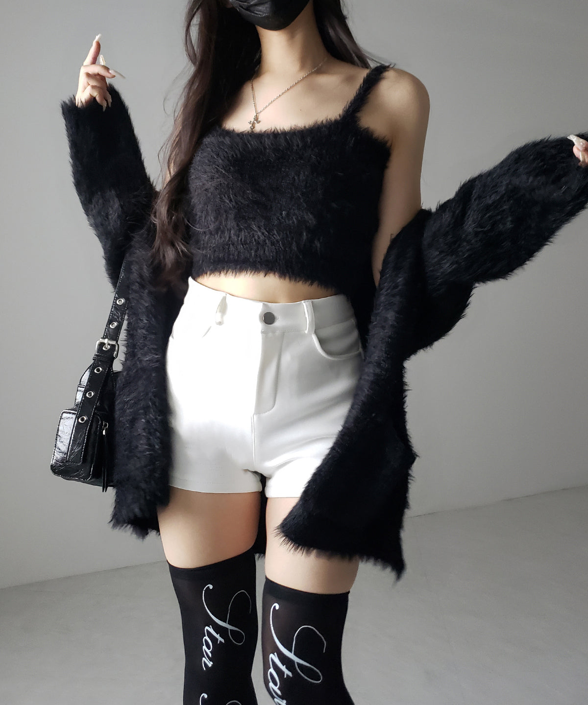 裏起毛ハイウエストタイトスパンショートパンツ / urakimo high waist tight span short pants