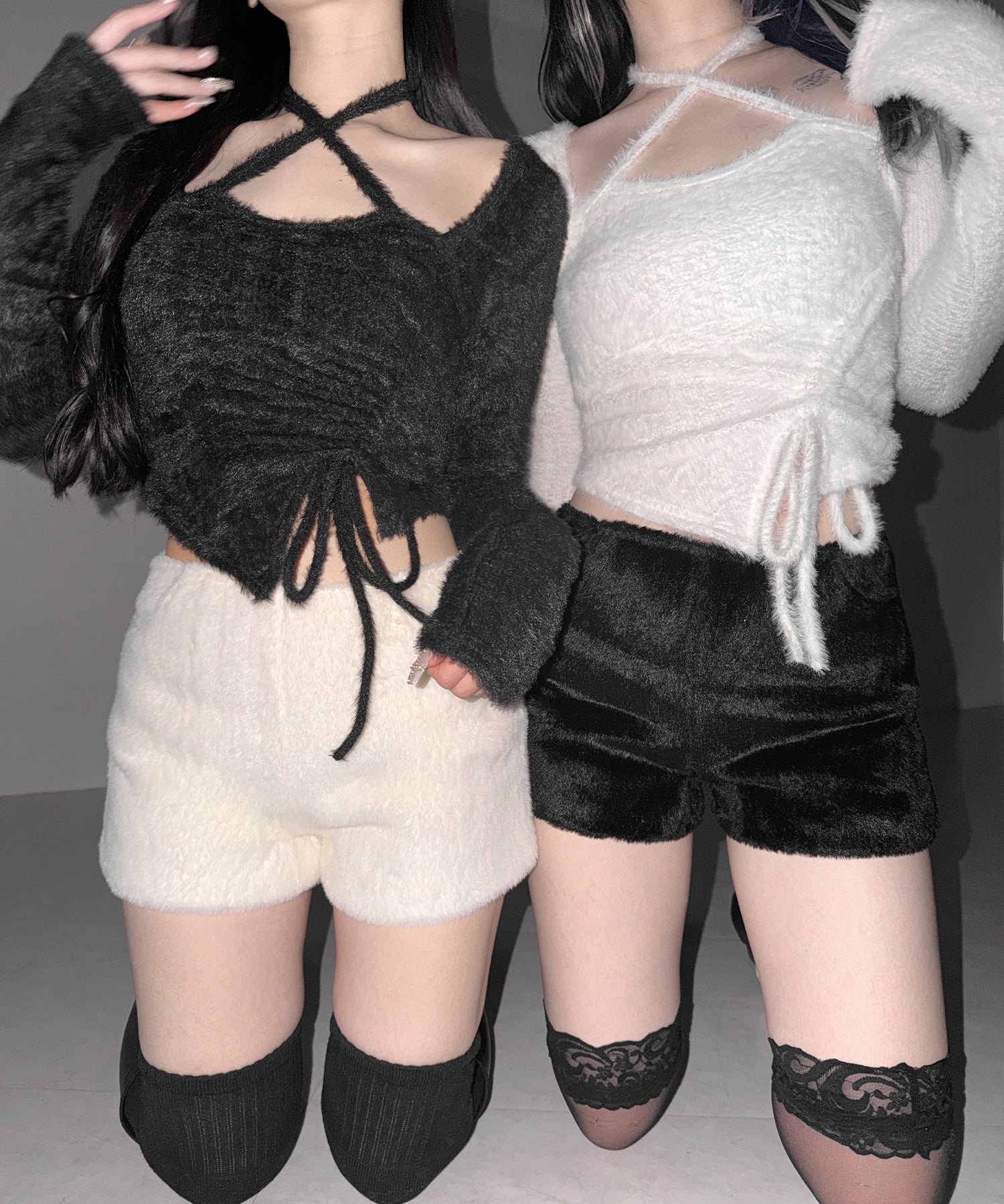 シャギーファータイトショートパンツ / shaggy fur tight short pants