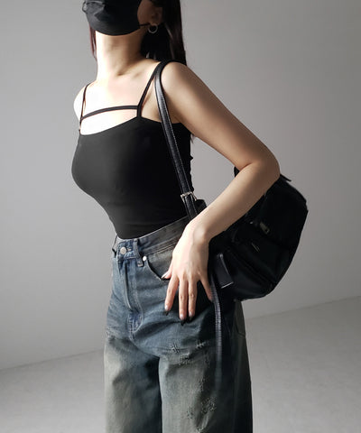 ラインストラップミニキャミワンピース / line strap mini cami onepiece