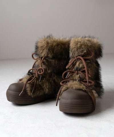 ボリュームフェイクファーブーツ / volume fake fur boots