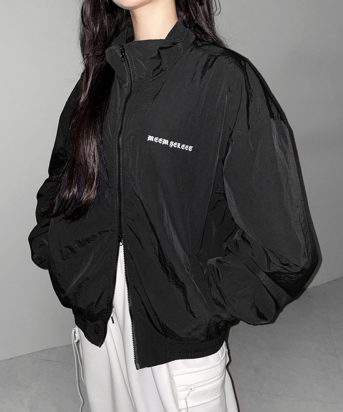 グランジロゴナイロンジャケット / grunge logo nylon jacket