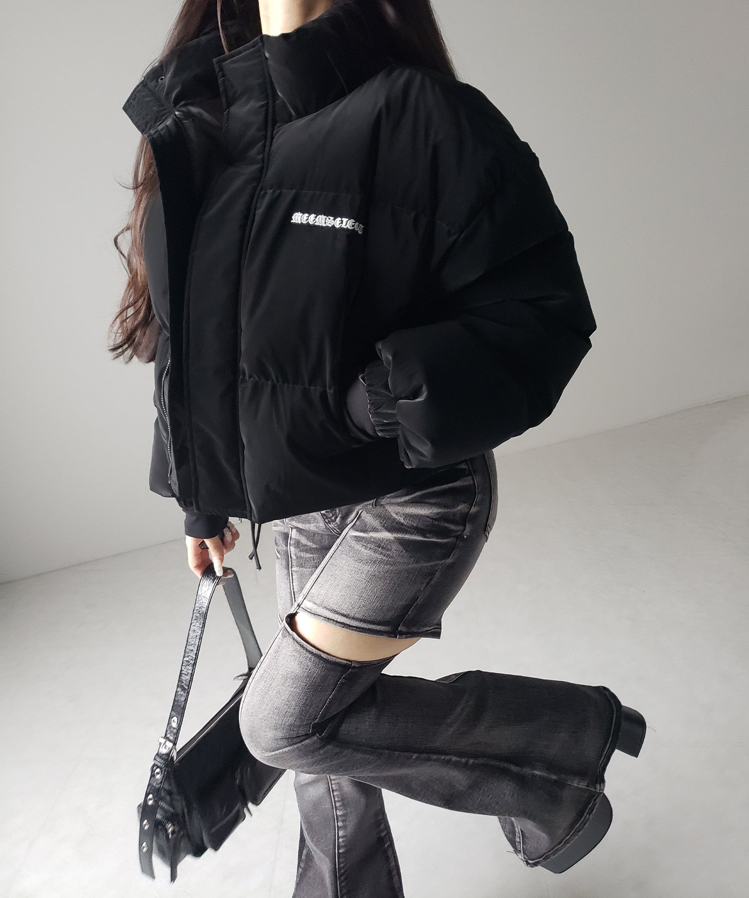 カットアウトヴィンテージストレッチフレアデニム / cutout vintage stretch flare denim