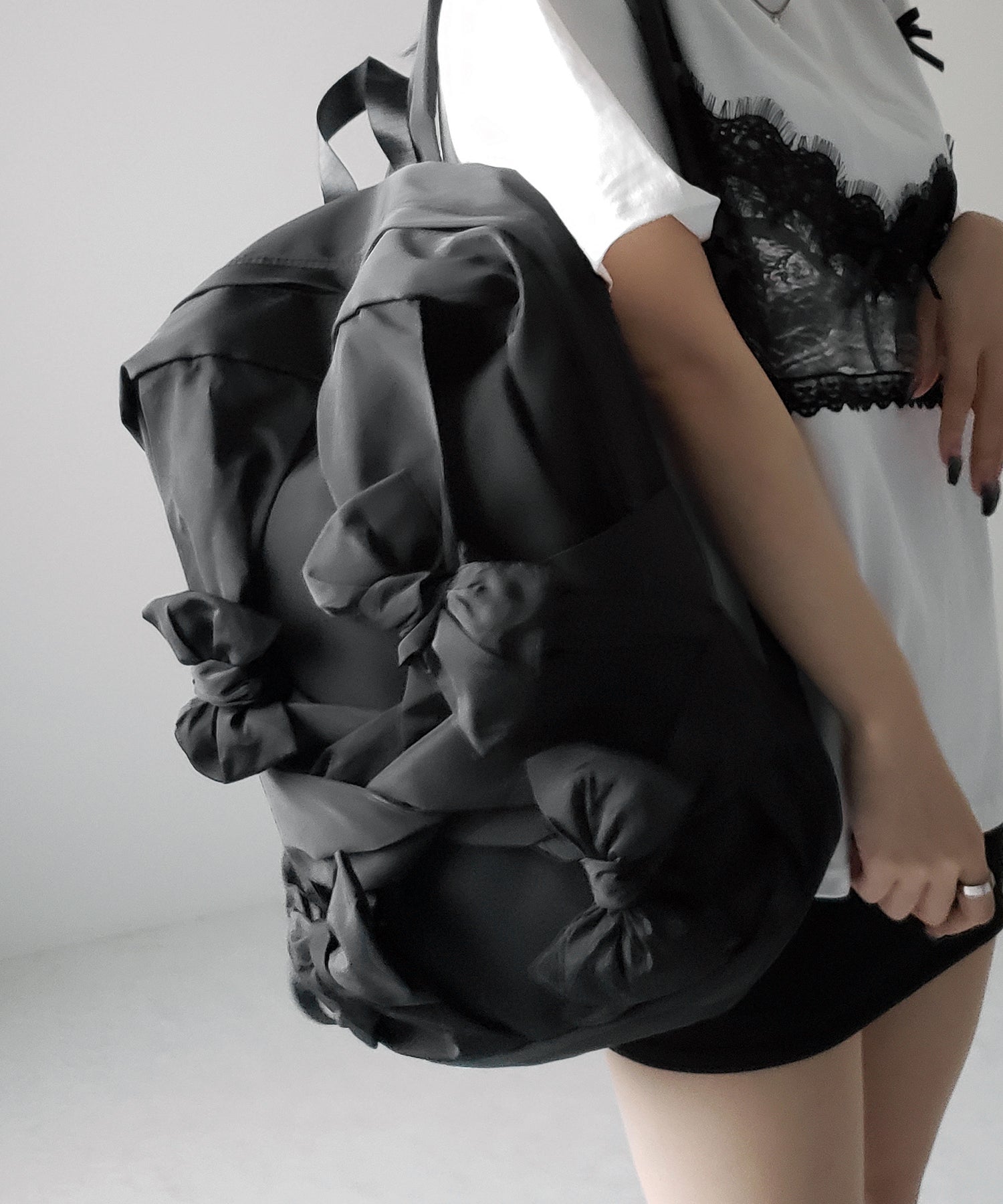 バレエコアリボンバックパック / ballet core ribbon backpack