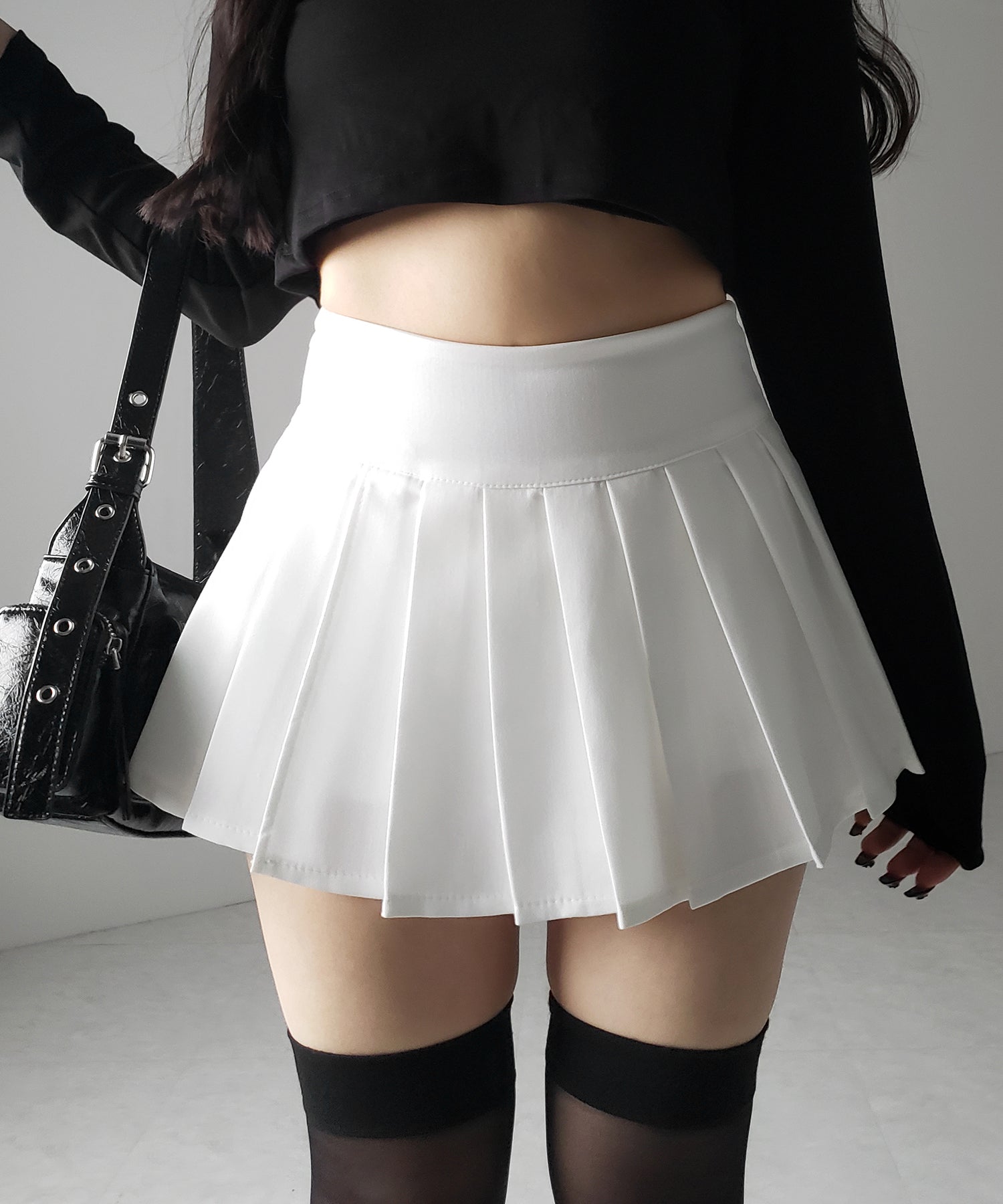 プリーツマイクロミニスカパン / pleated micro mini skirt pants
