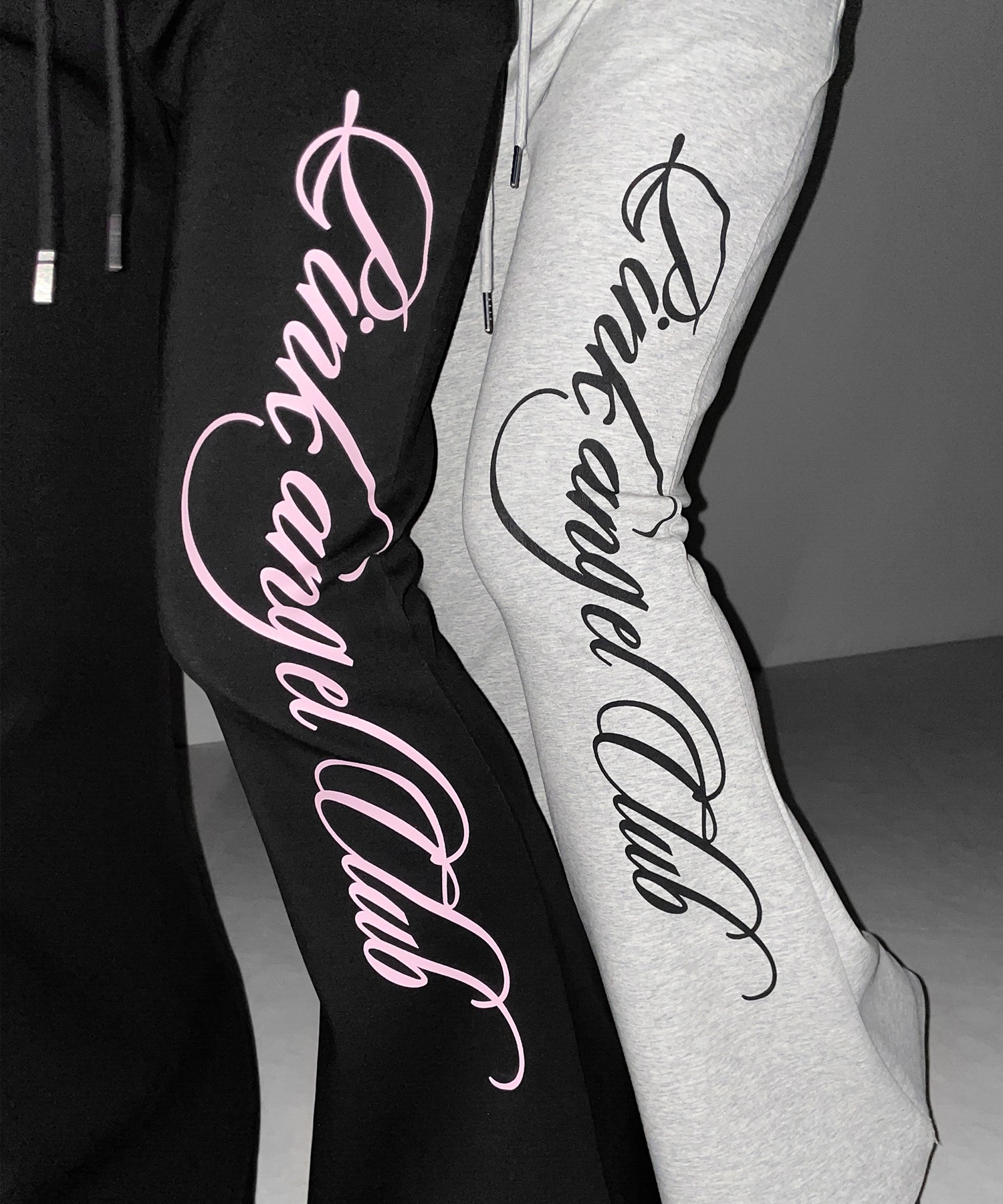 【 PINK ANGEL CLUB 】レタリングロゴスウェットフレアパンツ / PINK ANGEL CLUB lettering logo sweat flare pants