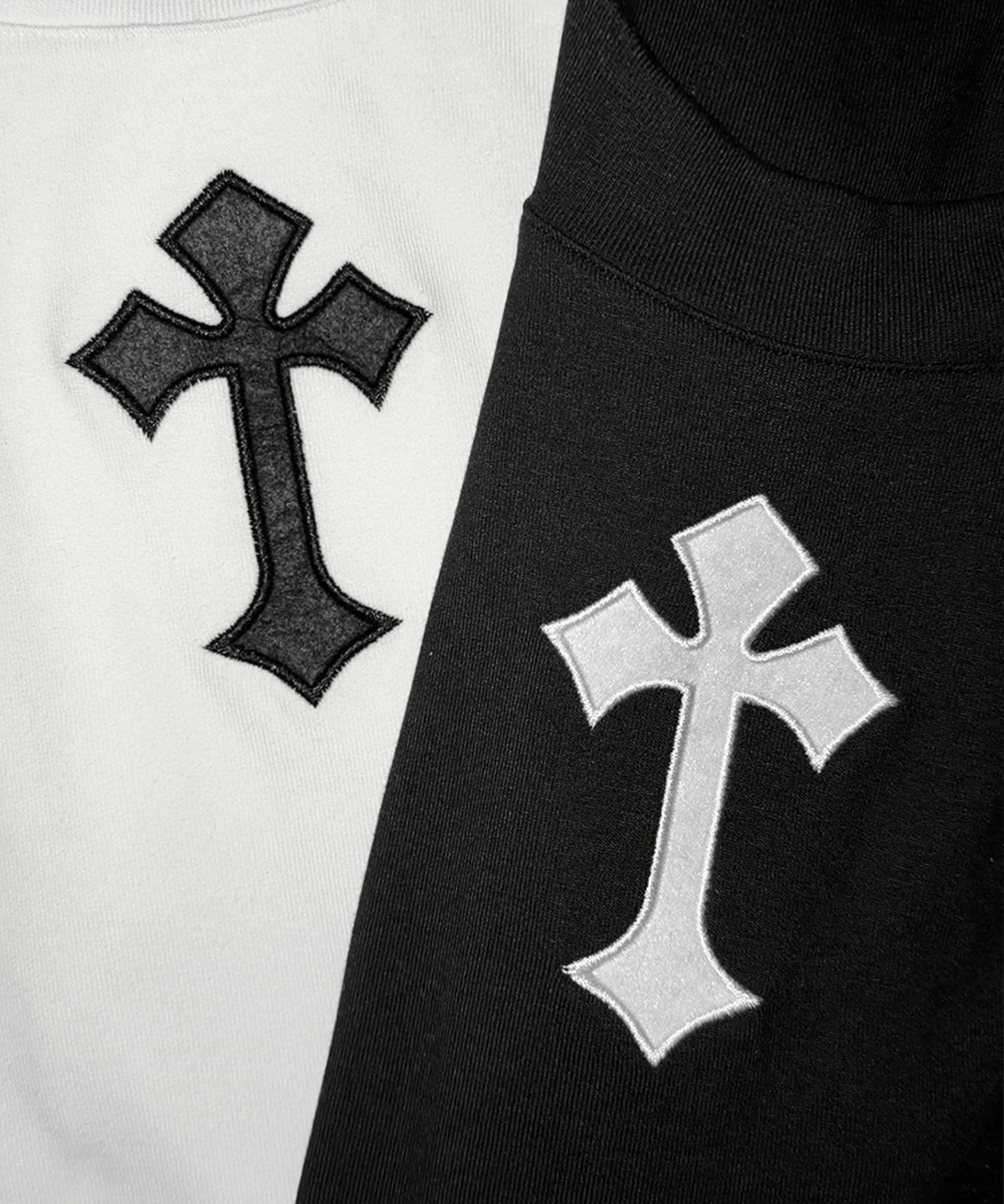 クロスパッチスーパーフィットスリムロンT / Cross-patch super fit slim long-sleeve T-Shirt