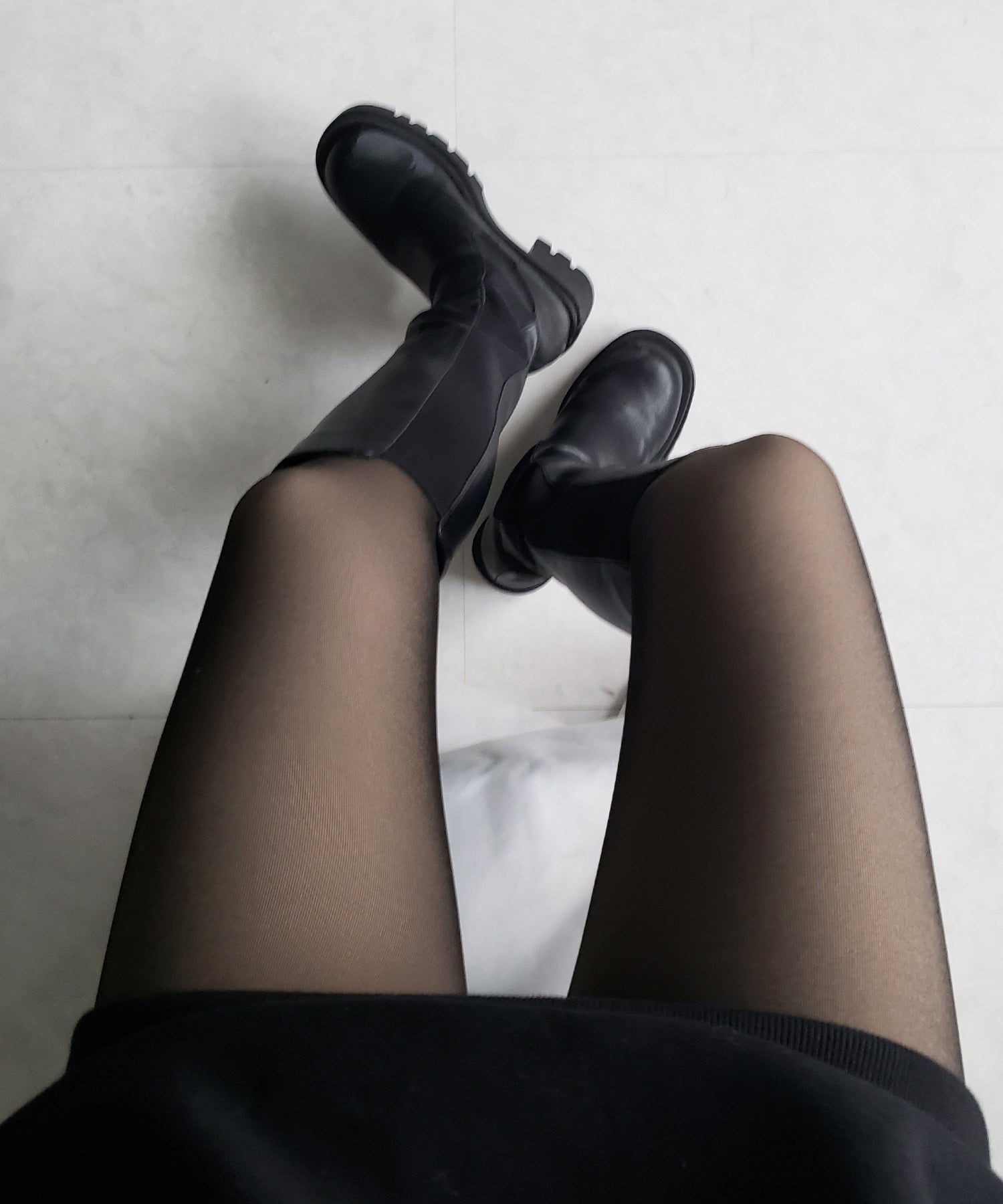 【 220デニール 】あったか裏起毛ストッキングフェイクタイツ