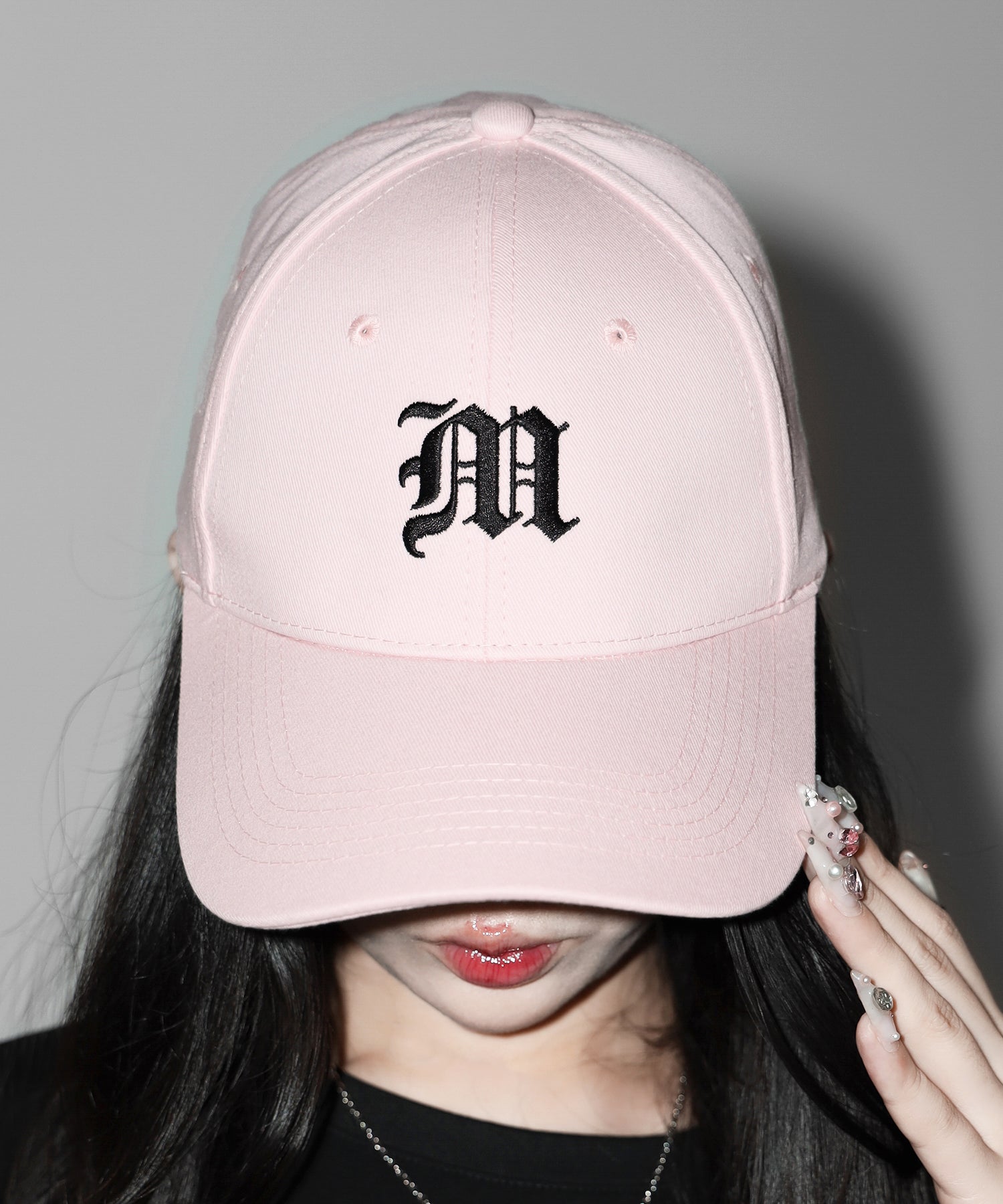 【 新色ピンク追加! 】M LOGO embroidery CAP / M LOGO 刺繍キャップ