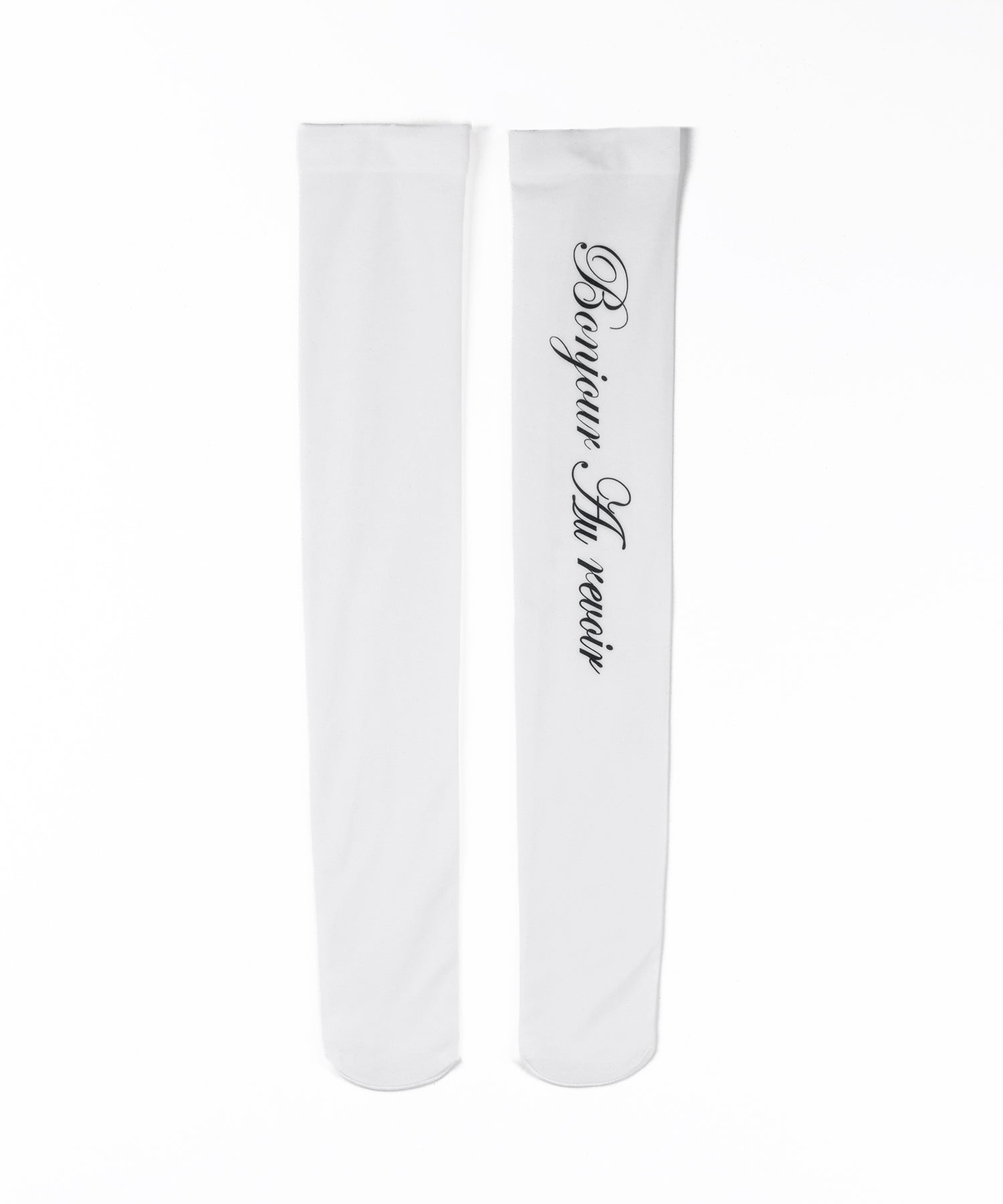 【 選べる3柄アソート 】レタリングロゴシアーニーハイソックス / lettering logo sheer knee high socks