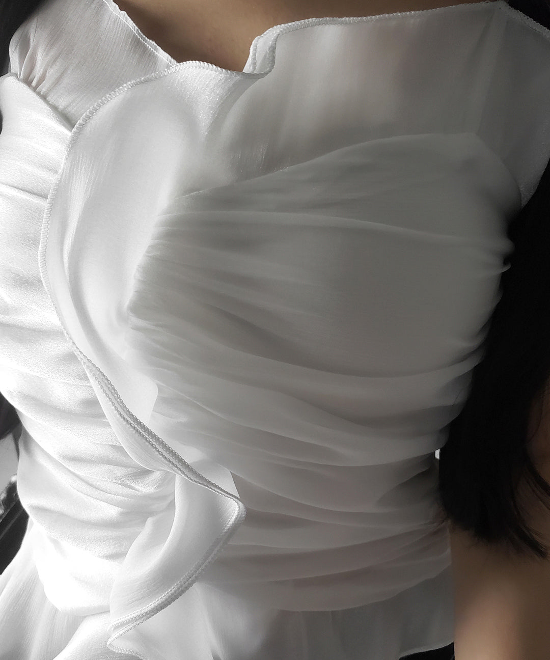 【 2color 】オーガンジーボリュームフリルビスチェ / organdy volume Frill Bustier