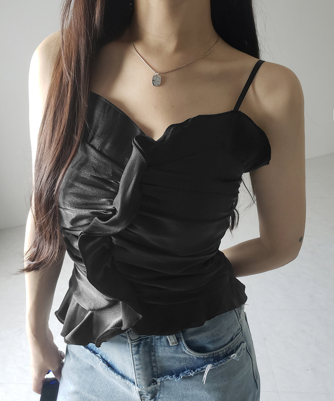 【 2color 】オーガンジーボリュームフリルビスチェ / organdy volume Frill Bustier