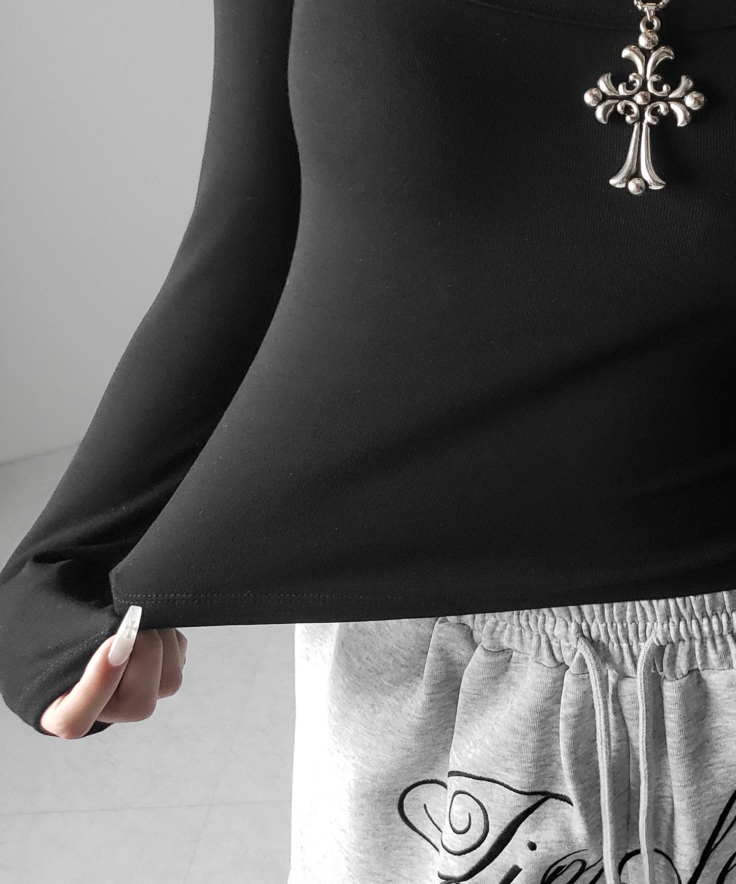 【 オフショル可能な2WAY / カップ付き 】裏起毛スクエアネックぴちカットソートップス / urakimo square neck pichi cutsew tops