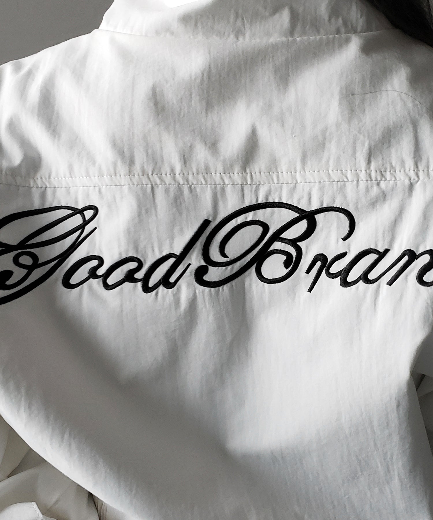 レタリングバックロゴスタンドカラーショートブルゾン / lettering back logo stand collar short blouson