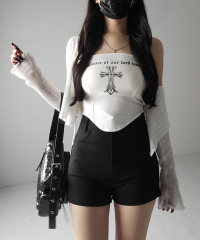 ハイウエストタイトスパンショートパンツ / high waist tight span short pants