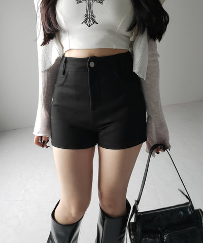 ハイウエストタイトスパンショートパンツ / high waist tight span short pants