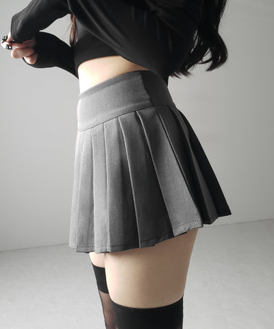 プリーツマイクロミニスカパン / pleated micro mini skirt pants