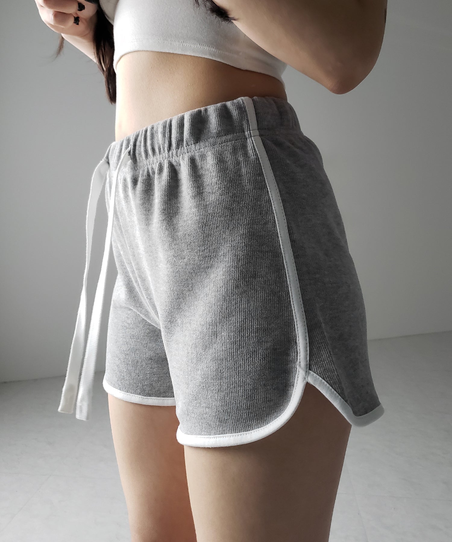 【 3color 】サイドラインパイピングスウェットショートパンツ / sideline piping sweat short pants
