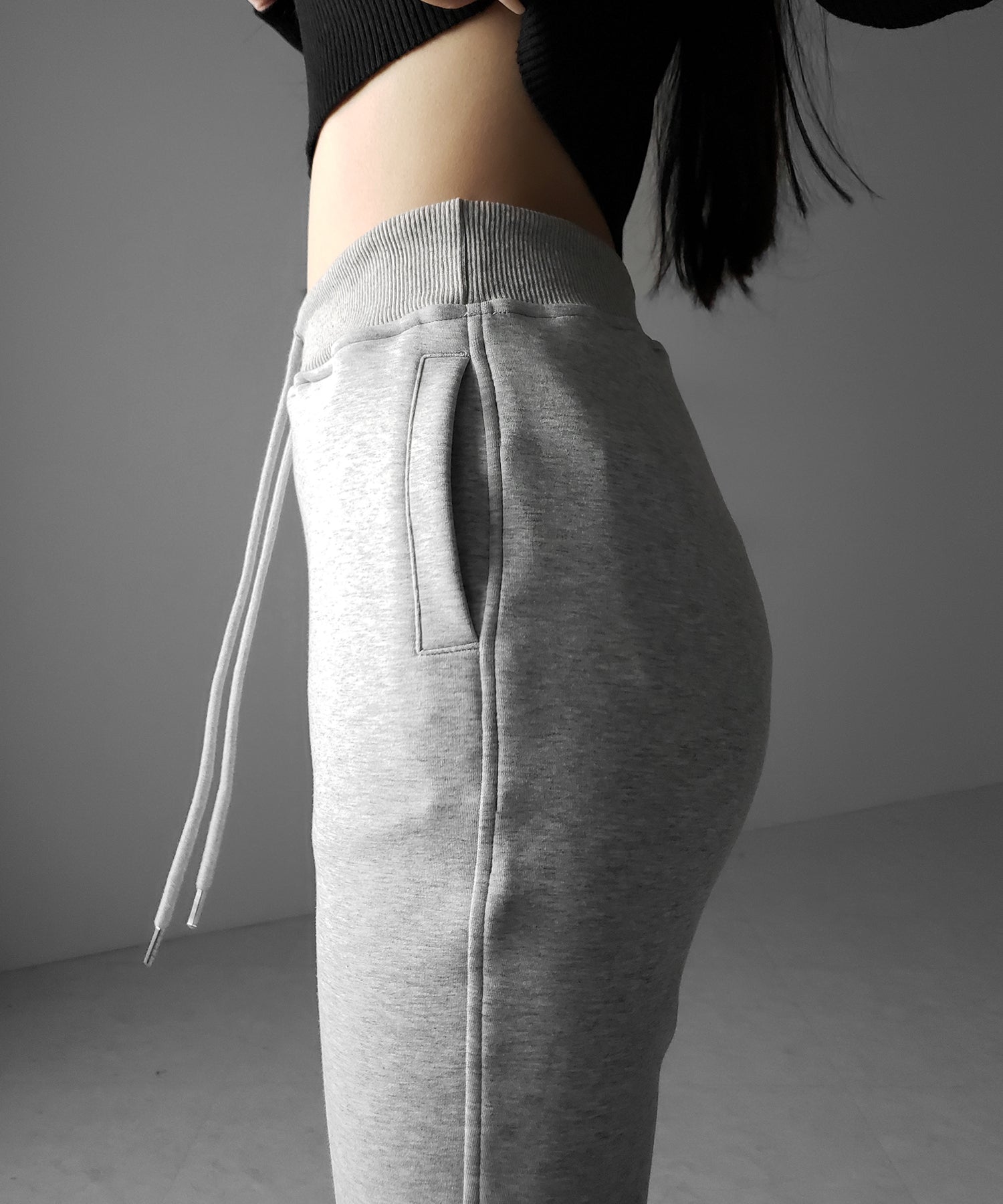 ハイウエストワンホンスウェットフレアパンツ / high waist wanghong sweat flare pants