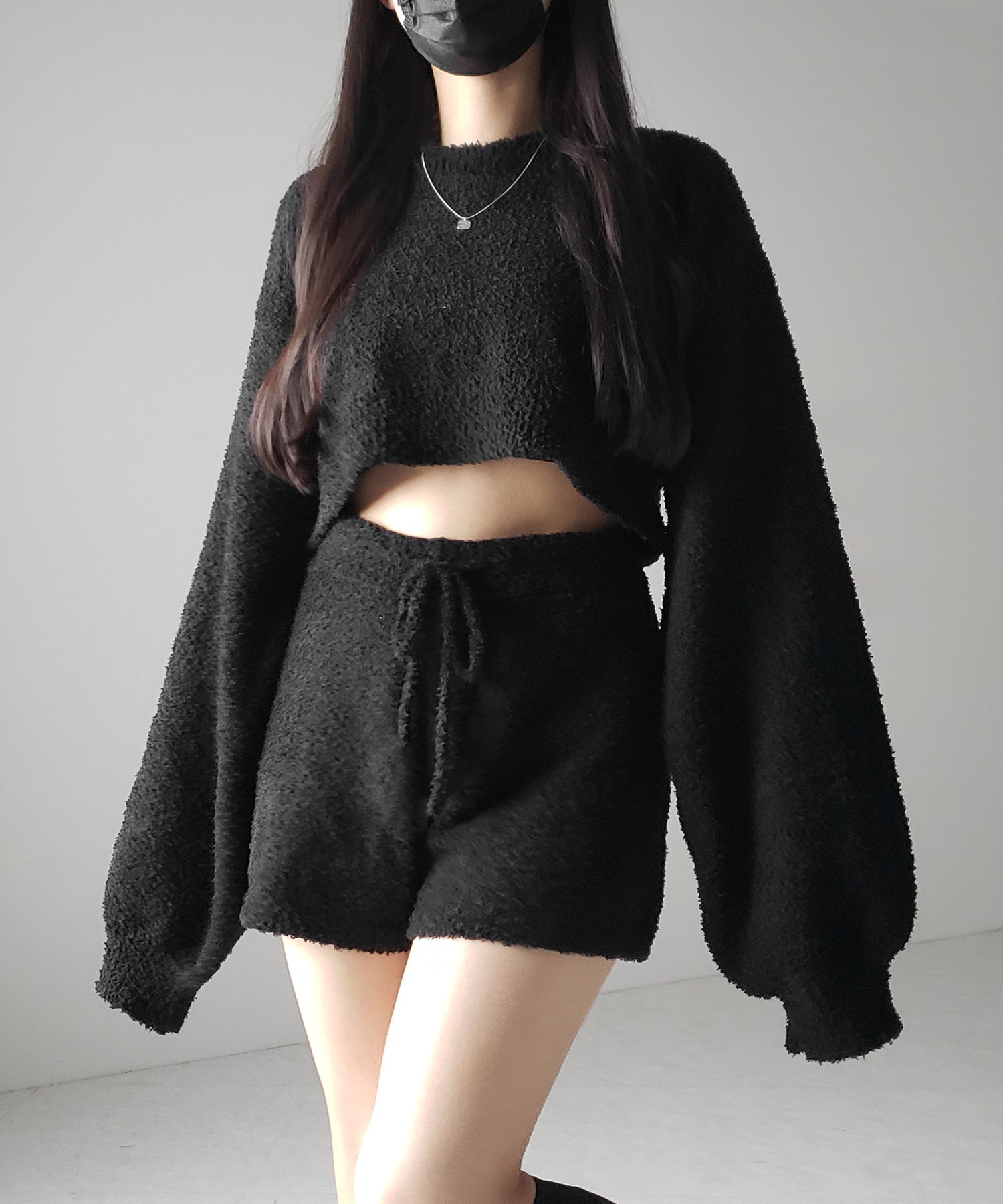 【 セットアップ可能 】マシュマロタッチショートプルオーバー / marshmallow touch short pullover
