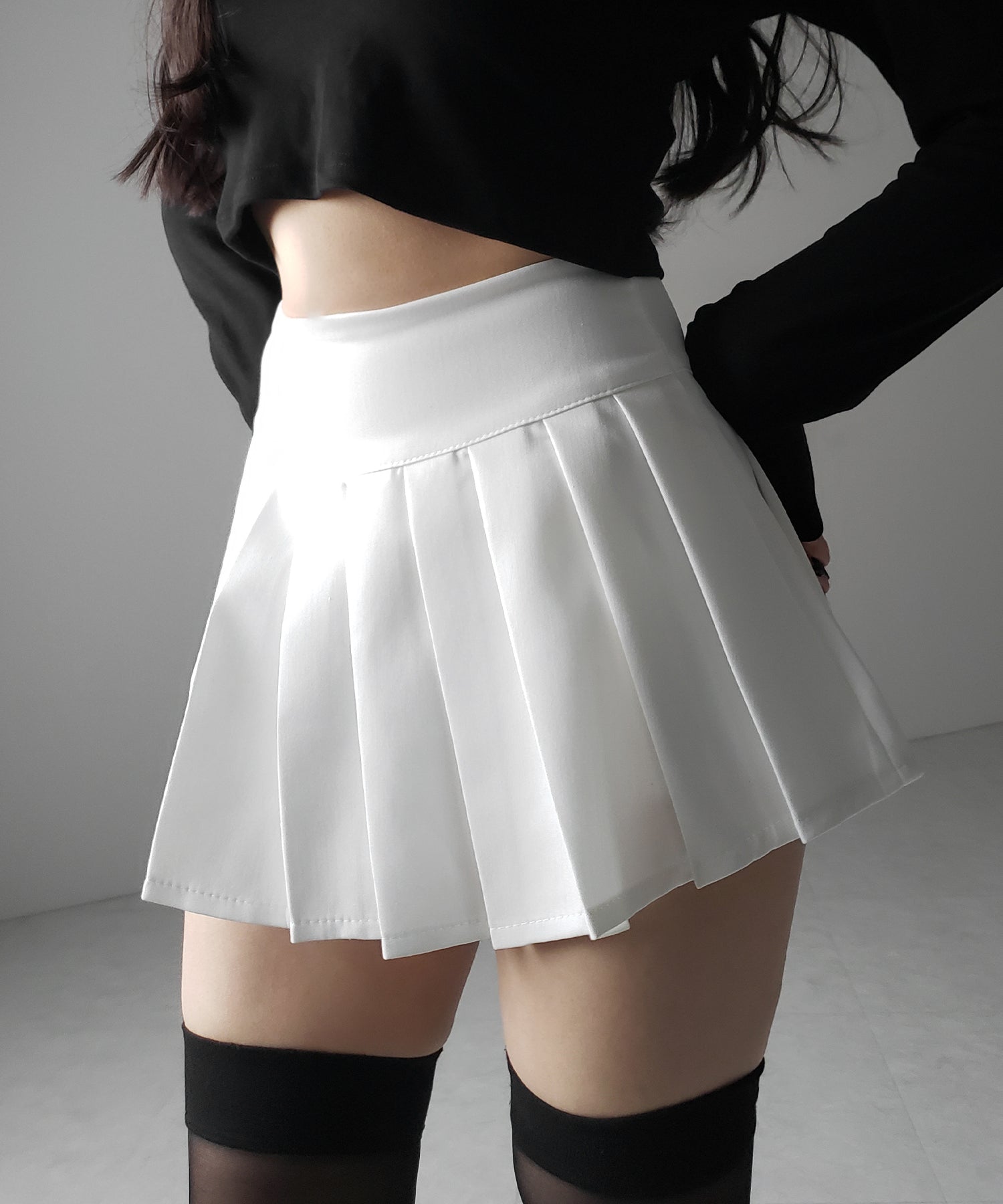 プリーツマイクロミニスカパン / pleated micro mini skirt pants