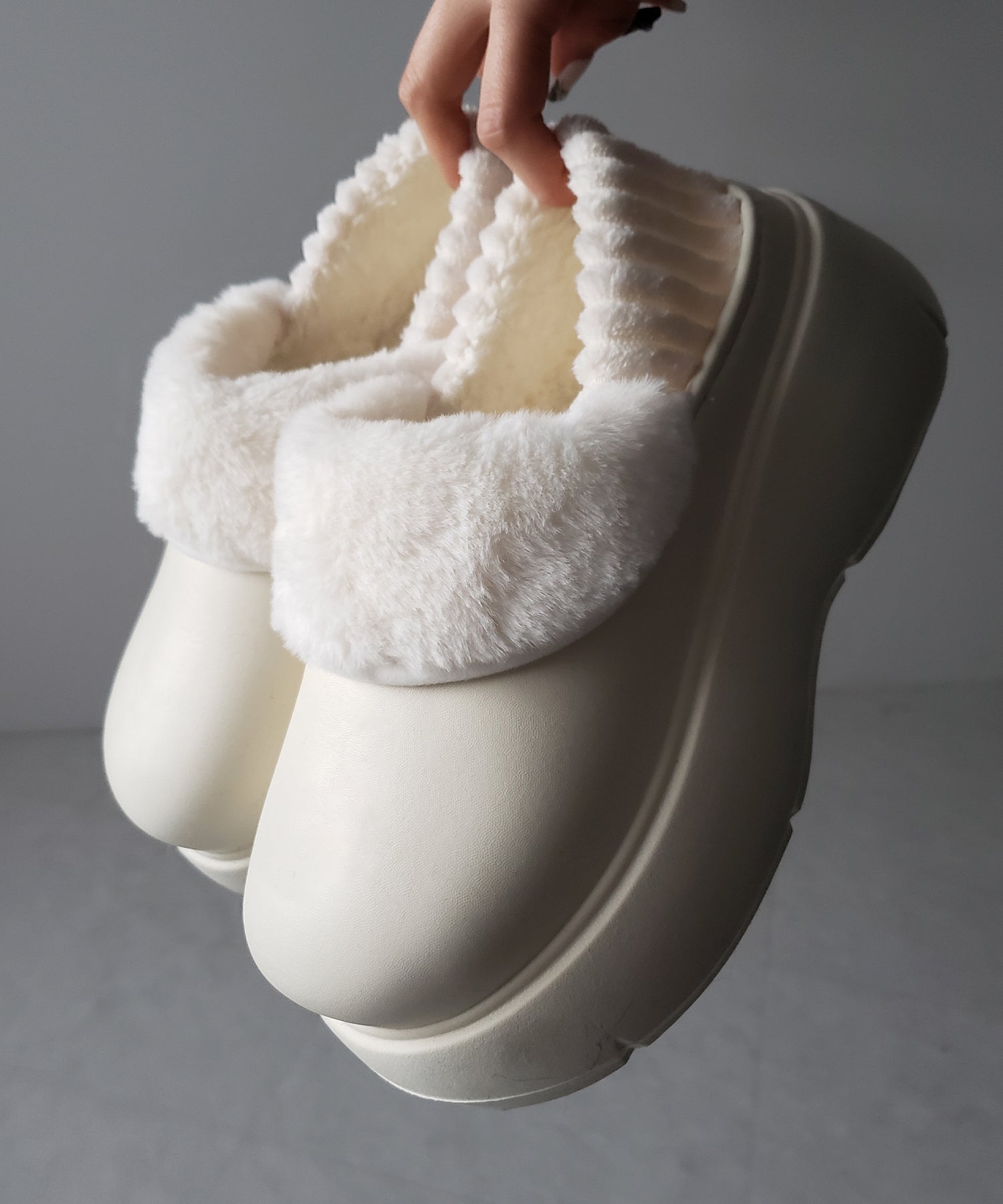 厚底EVAボアサボスリッポン / platform EVA boa sabo slipons