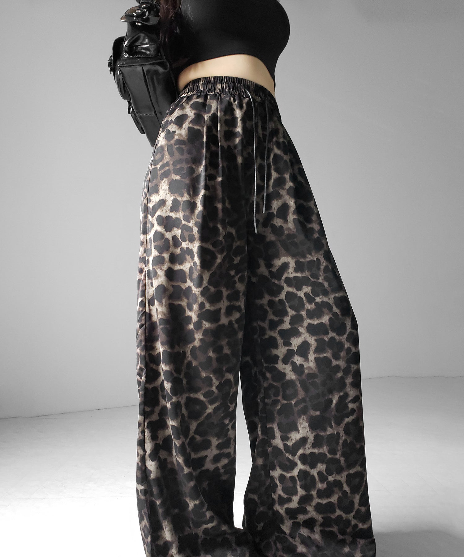 ヴィンテージレオパードリラクシーワイドイージーパンツ / vintage reopard relaxy wide easy pants