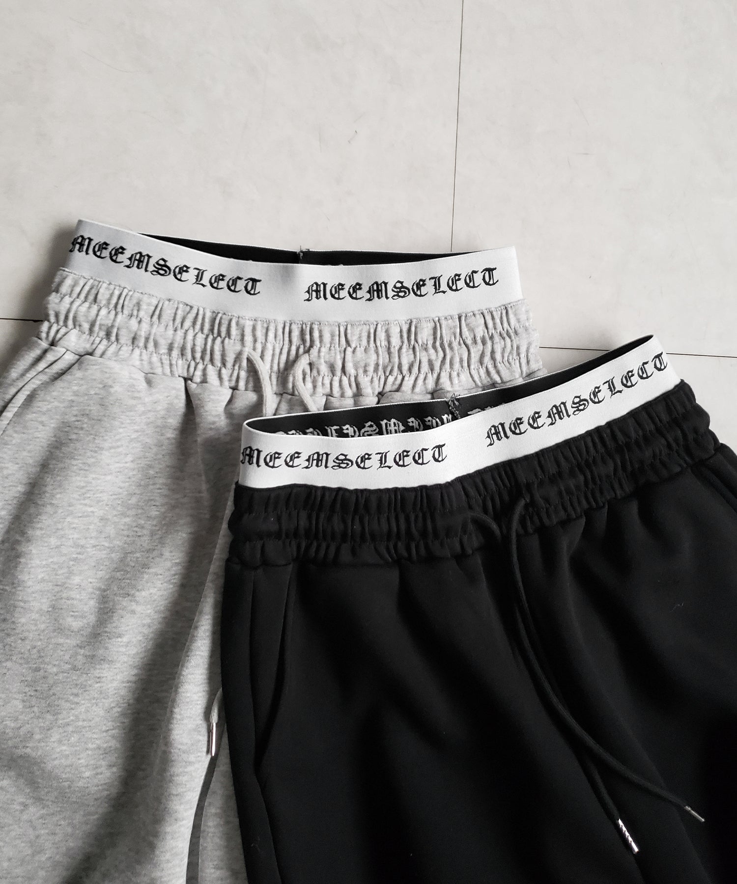 ウエストグランジロゴスウェットワイドパンツ / waist grunge logo sweat wide pants