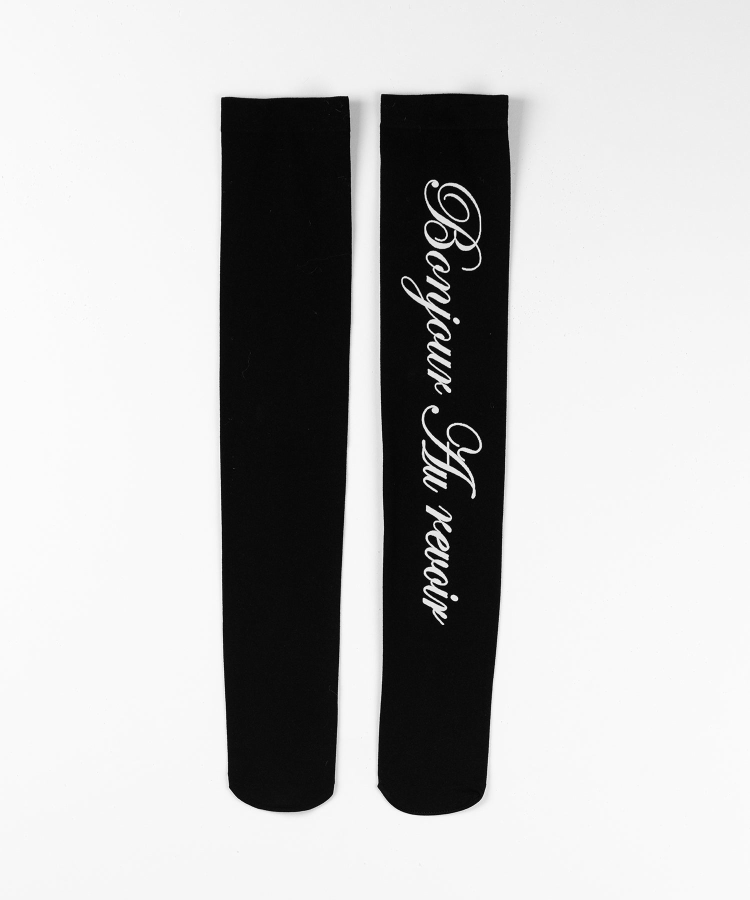 【 選べる3柄アソート 】レタリングロゴシアーニーハイソックス / lettering logo sheer knee high socks