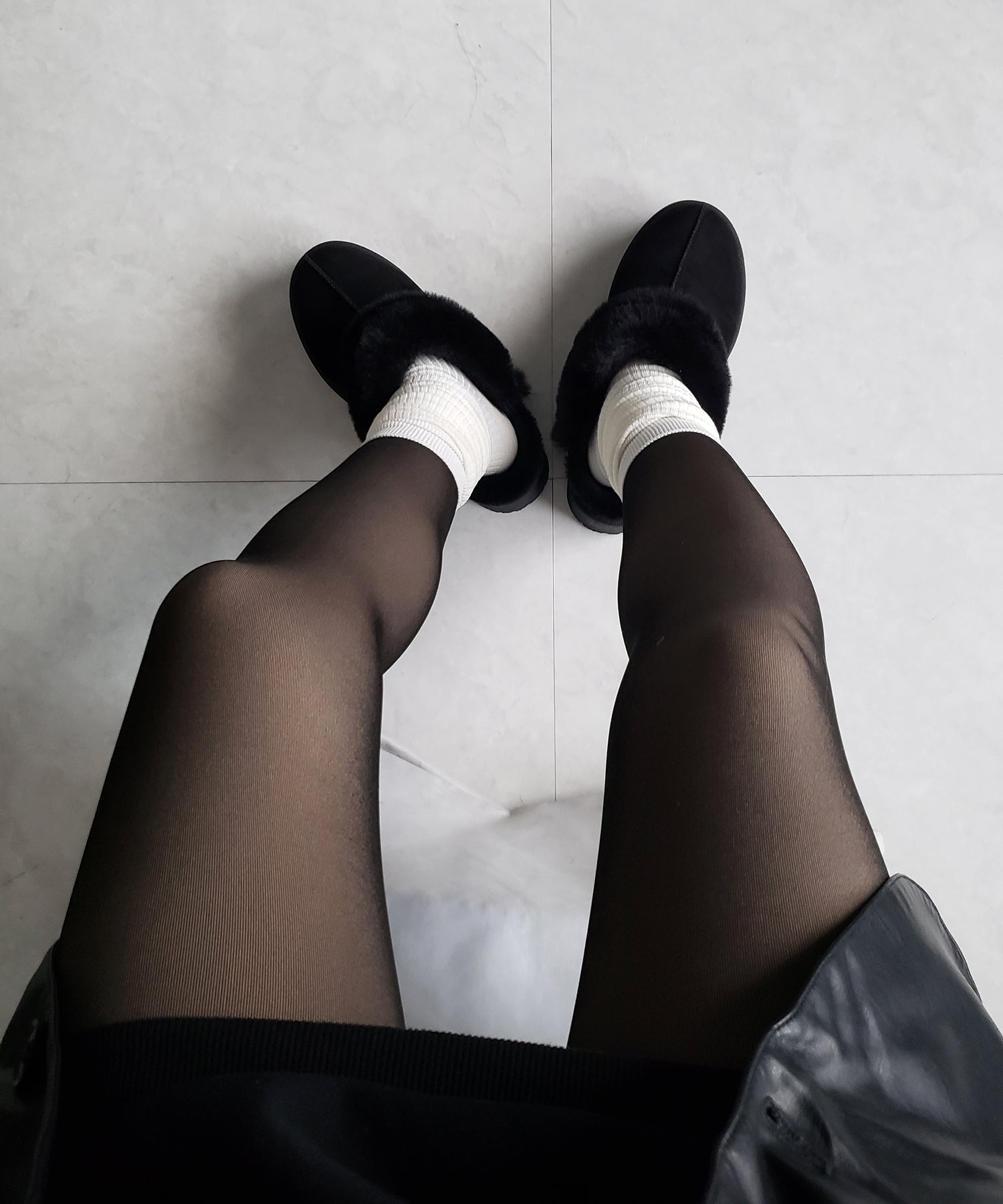 【 220デニール 】あったか裏起毛ストッキングフェイクタイツ