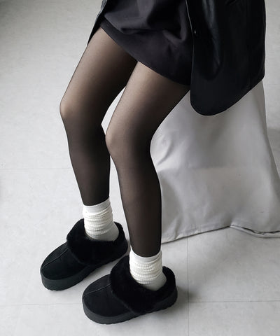 【 220デニール 】あったか裏起毛ストッキングフェイクタイツ