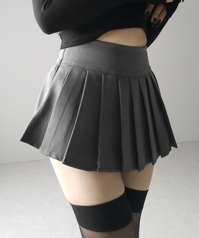 プリーツマイクロミニスカパン / pleated micro mini skirt pants
