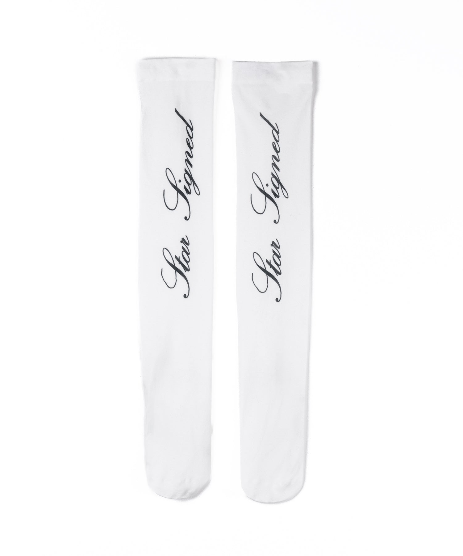 【 選べる3柄アソート 】レタリングロゴシアーニーハイソックス / lettering logo sheer knee high socks