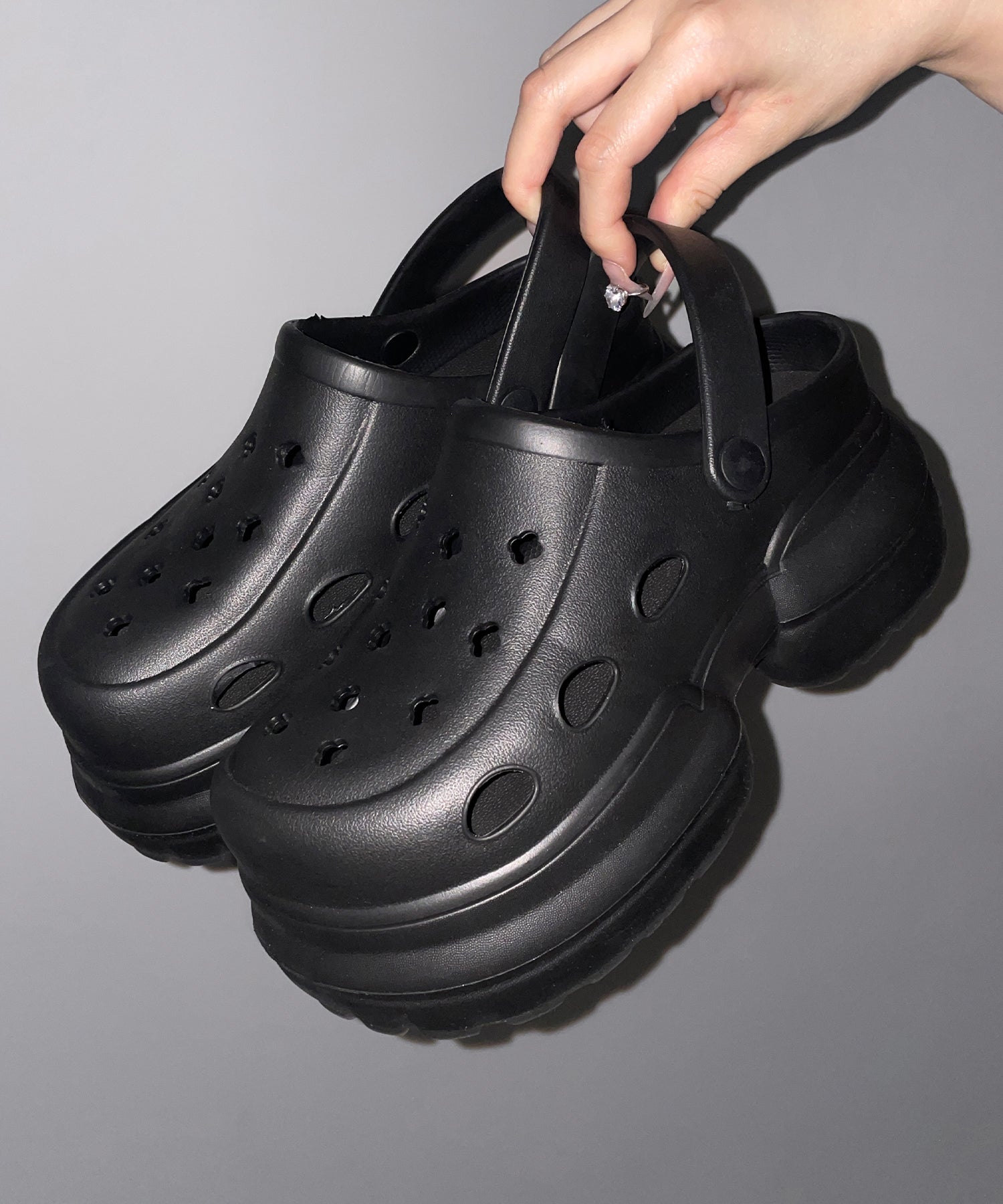 厚底クロッグサンダル / Platform clog sandals